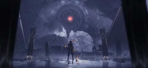 未来废墟之夜 科幻 废墟 夜晚 4K