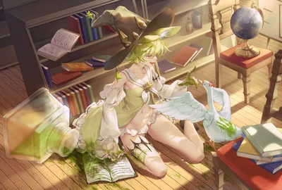 图书馆里的魔法少女 图书馆 魔法少女 温馨 2K