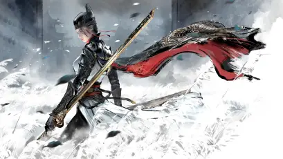 雪中战士 雪景 古代战士 黑色盔甲 4K