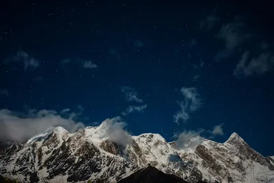 雪山夜景 雪山 星空 自然风光 4K