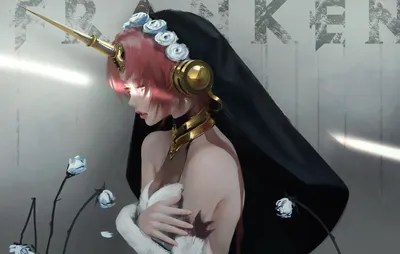 神秘少女 动漫 暗黑风格 粉色头发 4K
