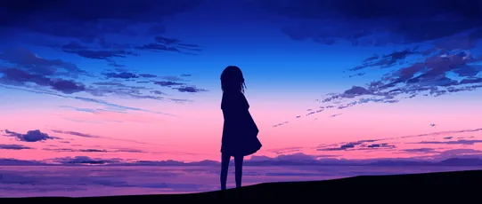 黄昏海边的剪影 黄昏 海边 剪影 4K
