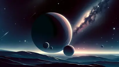 星际奇观夜景 宇宙 科幻 星空 4K