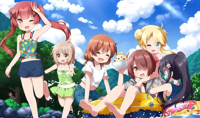 夏日泳装少女 动漫 夏日 泳装 4K