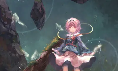 水下少女的奇幻梦境 动漫风格 水下世界 粉色头发 1080P