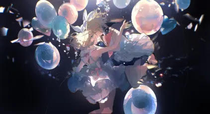 梦幻泡泡 幻想 动漫 光晕 1080P