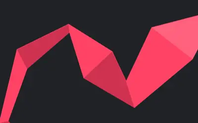 红色抽象几何图形 抽象 几何 红色 2K