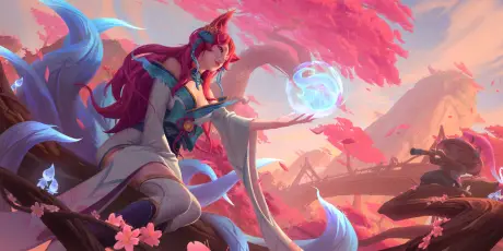魔法少女与樱花 幻想风格 樱花 魔法 4K