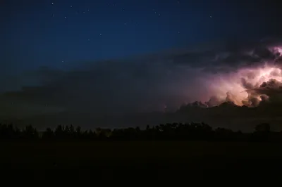 夜空闪电 夜空 闪电 黑暗 4K