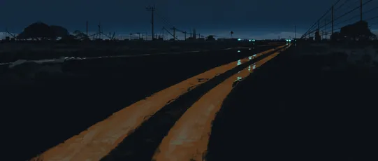 夜行之路 夜晚 道路 灯光 4K