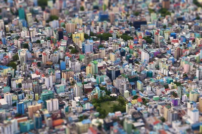 城市微缩景观 城市 微缩 彩色建筑 1080P