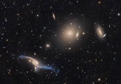 星系碰撞奇观 宇宙 星系 天文 4K