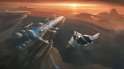 科幻宇宙中的未来战舰 太空 科幻 未来 4K
