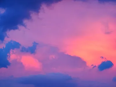 晚霞云彩 天空 日落 云朵 4K