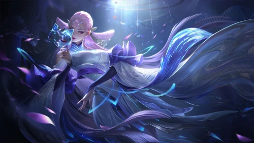 紫色幻想仙子 幻想 仙气 紫色 1080P