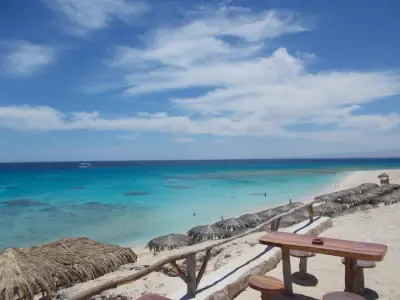热带海滩风光 海滩 蓝天 碧海 4K