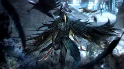 暗翼魔神降临 奇幻 黑暗 翅膀 1080P