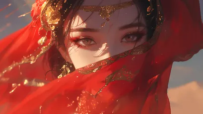 红纱美人 红纱 美人 古典 4K