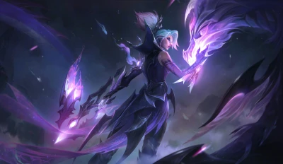 紫焰龙魂女战士 奇幻 游戏原画 魔法 4K