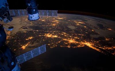 地球夜景 地球 夜景 城市 2K