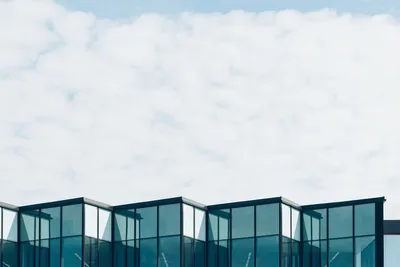 现代建筑天际线 建筑 现代风格 玻璃幕墙 4K