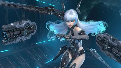 科幻女战士 科幻 未来 机械 4K