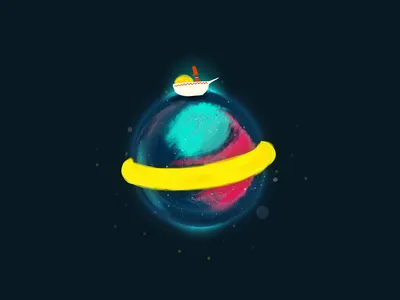 太空星球艺术 宇宙 抽象艺术 蓝色 SD