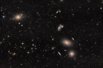 星系群 宇宙 星系 深空 1080P