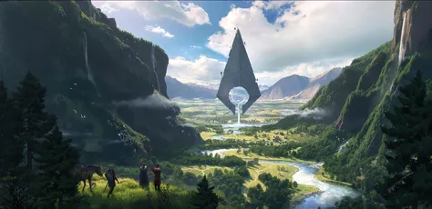 奇幻三角形与自然景观 奇幻 自然景观 三角形 8K