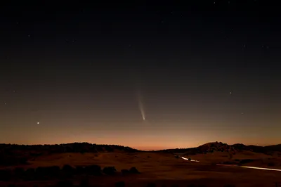 夜空中的彗星 夜景 彗星 星空 4K