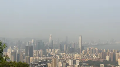 城市雾霾下的高楼林立 城市 雾霾 高楼 4K