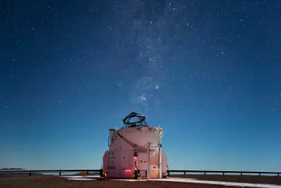 夜空下的天文观测站 夜晚 星空 天文台 4K