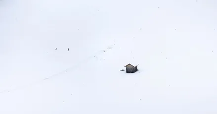 雪地小屋 雪地 小屋 冬季 4K