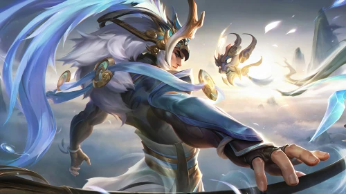 御龙武士 游戏插画 奇幻 武术 4K