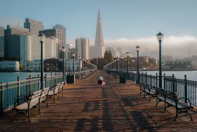 城市码头晨景 城市 码头 清晨 4K