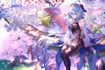 樱花少女 樱花 少女 唯美 4K