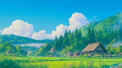 乡村田园风光 乡村 田园 自然 4K