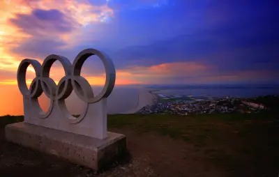 奥林匹克日落 奥林匹克 日落 海岸线 4K