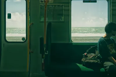 海边列车之旅 海边 列车 旅行 2K
