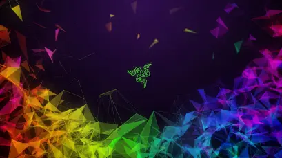 炫彩几何背景 几何图形 抽象艺术 多彩 4K