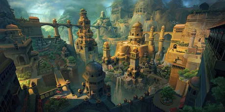 幻想古城 幻想 古城 建筑 8K