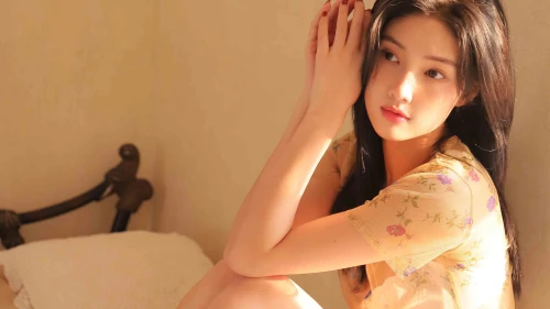 室内柔美女性肖像 室内 柔美 女性 4K