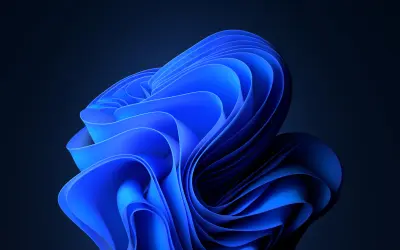 蓝色抽象艺术 抽象 蓝色 现代 4K