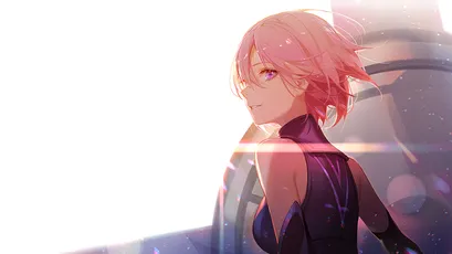 夕阳下的少女 夕阳 动漫风格 温暖色调 SD