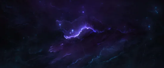 星云紫电 宇宙 星云 紫色 8K