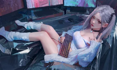 科技宅女 科技感 宅女 未来感 4K