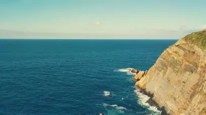 悬崖与碧海风光 海岸 悬崖 海洋 1080P