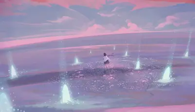 梦幻水下世界 水下 幻想 粉色 4K