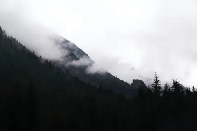 山间云雾缭绕 山林 云雾 自然 4K