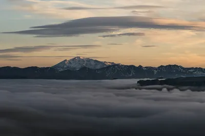 云海雪山 自然风光 雪山 云海 4K